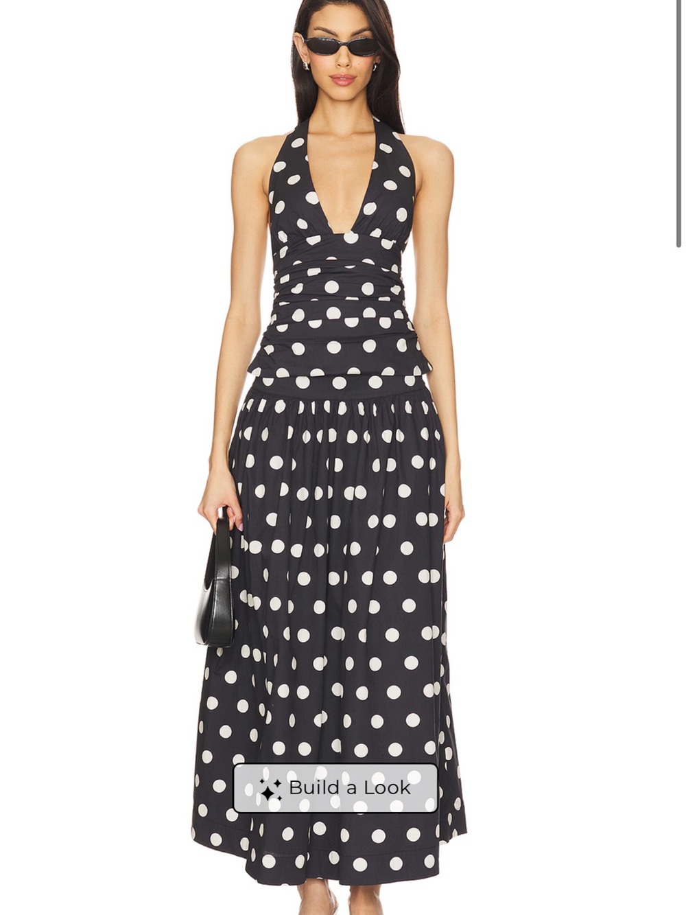 Lovers and friends Black and White Polka Dot set